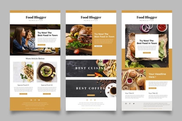 design klaviyo email template, mailchimp email template
