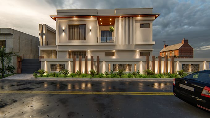 design and render 3d exterior