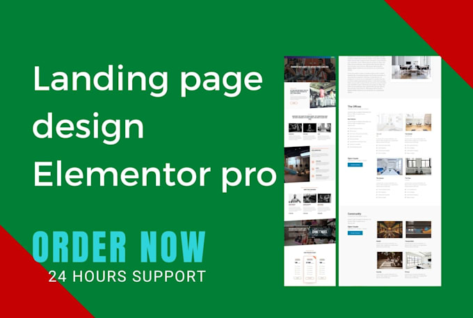 design responsive landing page or wordpress with elementor