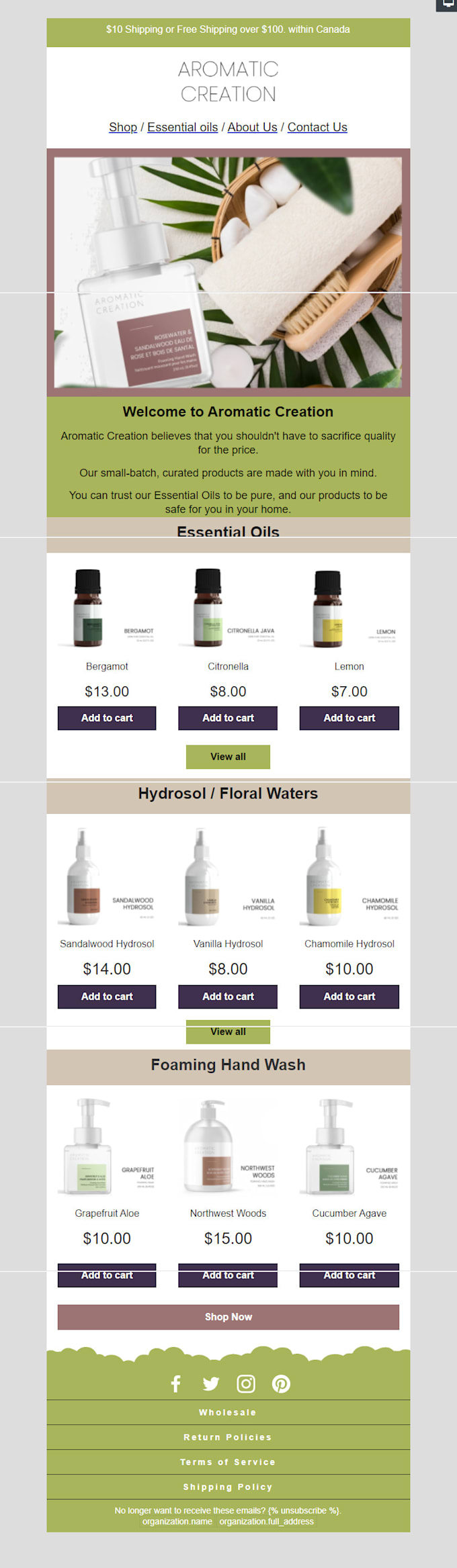 do klaviyo email template, klaviyo email flows
