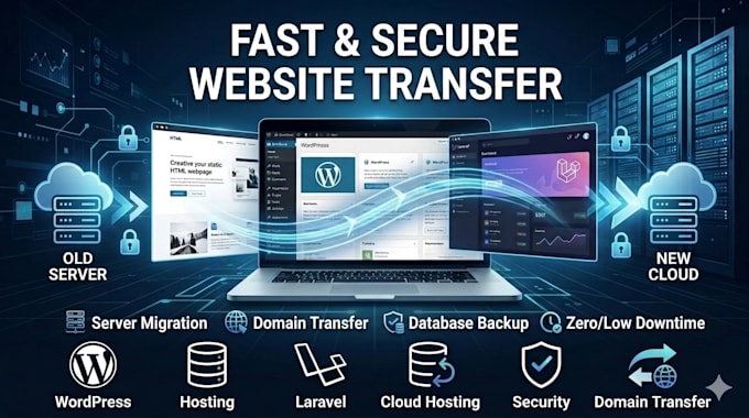transfer your website to a new domain or hosting