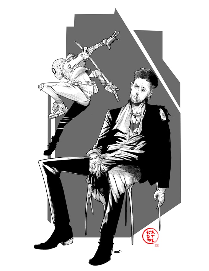 design original illustration for books
