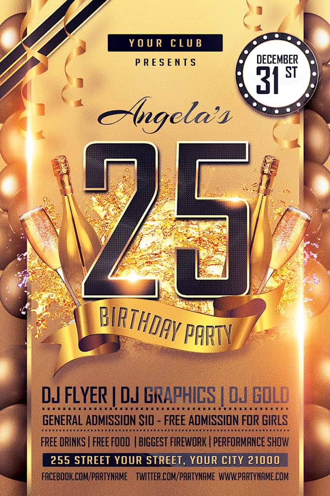 design motion flyers, church, club, sports, and event poster