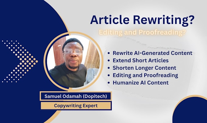 rewrite, edit, shorten, extend, or humanize any content