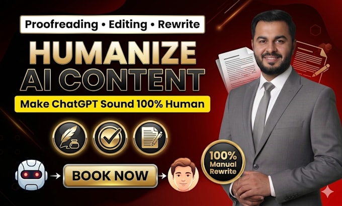 proofread, humanize ai content, ai content editing, humanization