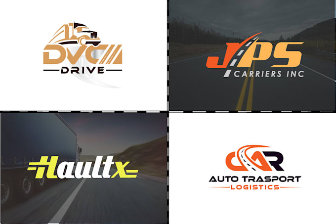 design trucking logistics and  transport logo