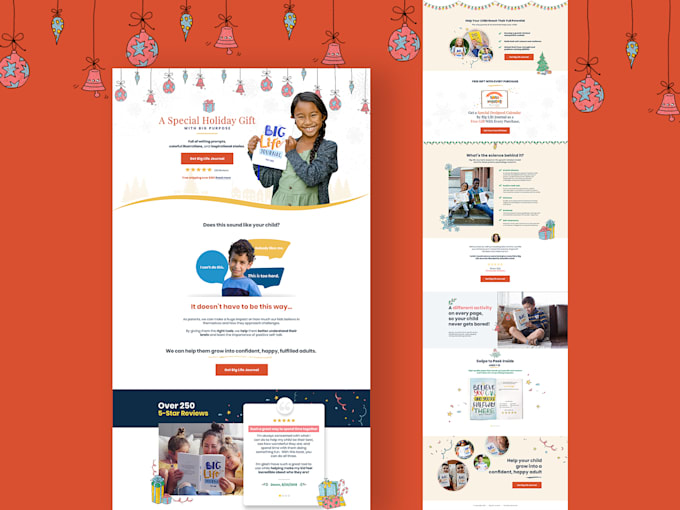 create a professional landing page design within 48hrs