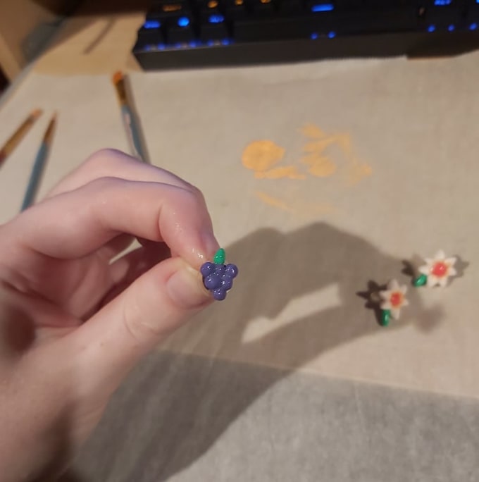 make polymer clay food earrings for you