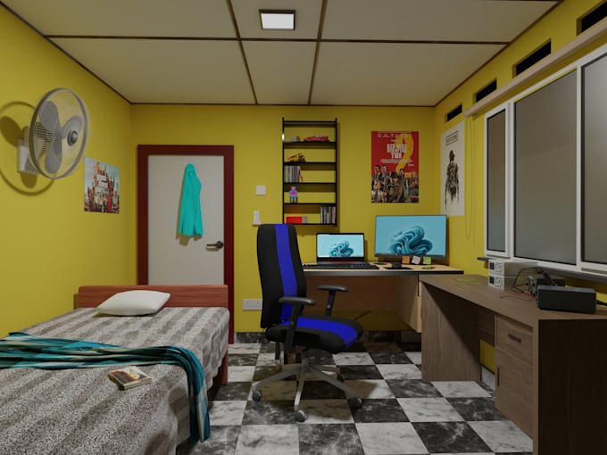 design interiors with blender
