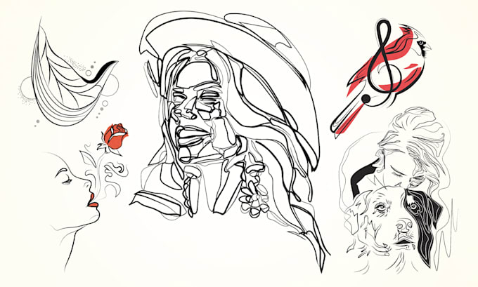 design a line art, fine line, minimalist or shaded tattoo