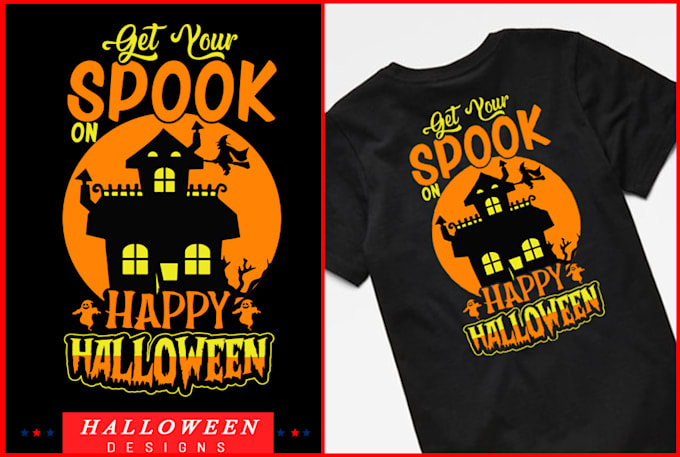 make creative halloween t shirt design
