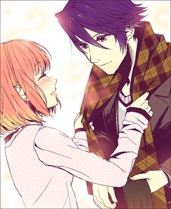 draw cute couple with anime style