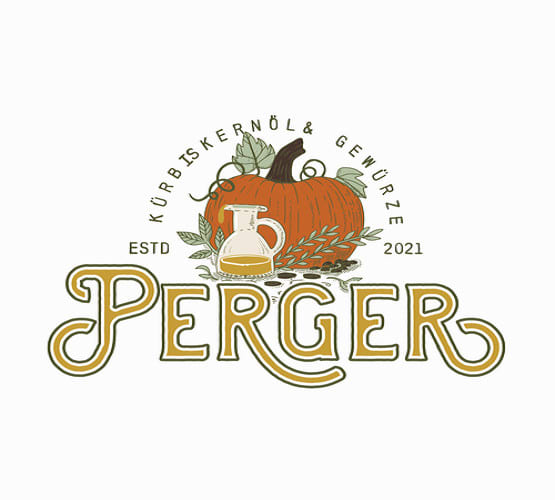 design pumpkins and herbs  logo for a young farmer