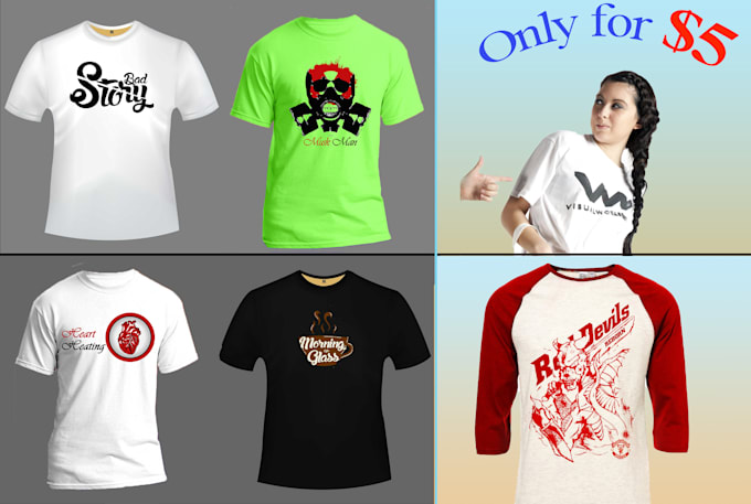 create custom and trendy bulk tshirt design