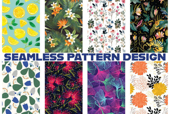 do seamless pattern design or geometric patterns