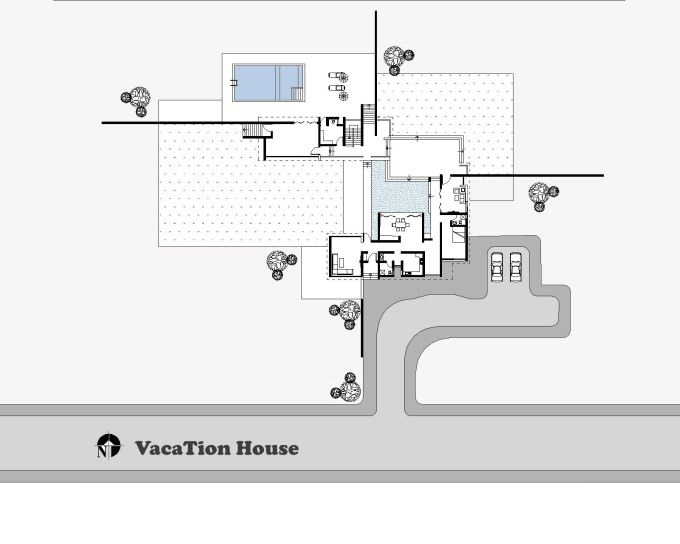 make creative design house plan in autocad for you
