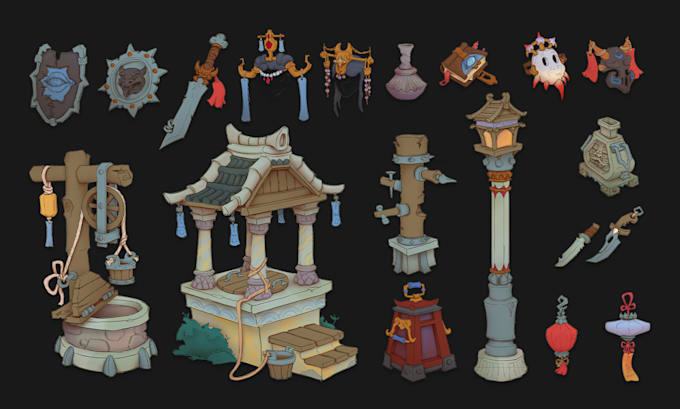 create high quality 2d props for your video game