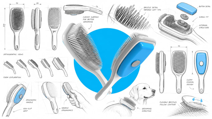 develop industrial and product design concept and sketches