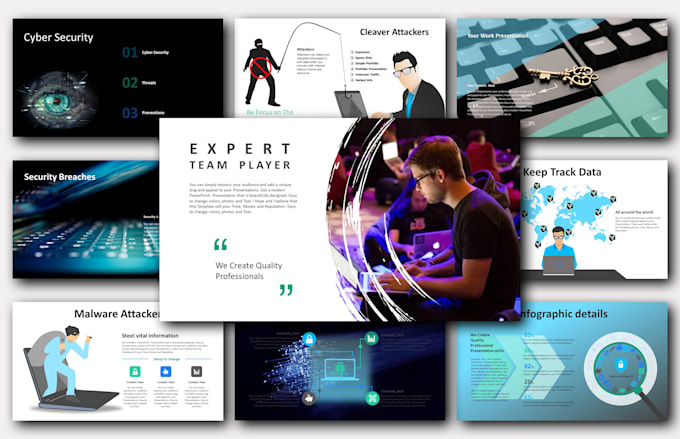 design custom powerpoint template or ppt slide presentations