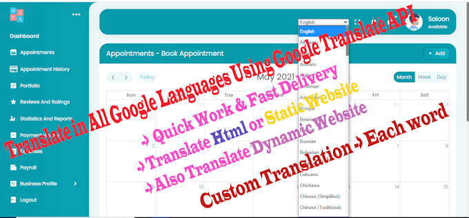 do custom website translate or develop multilangual website