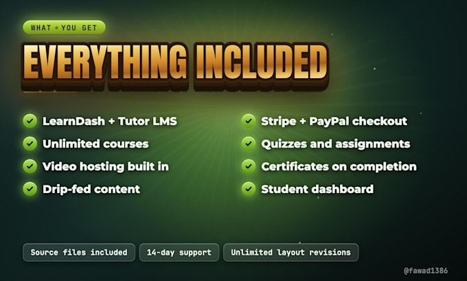 build responsive elearning or lms wordpress website