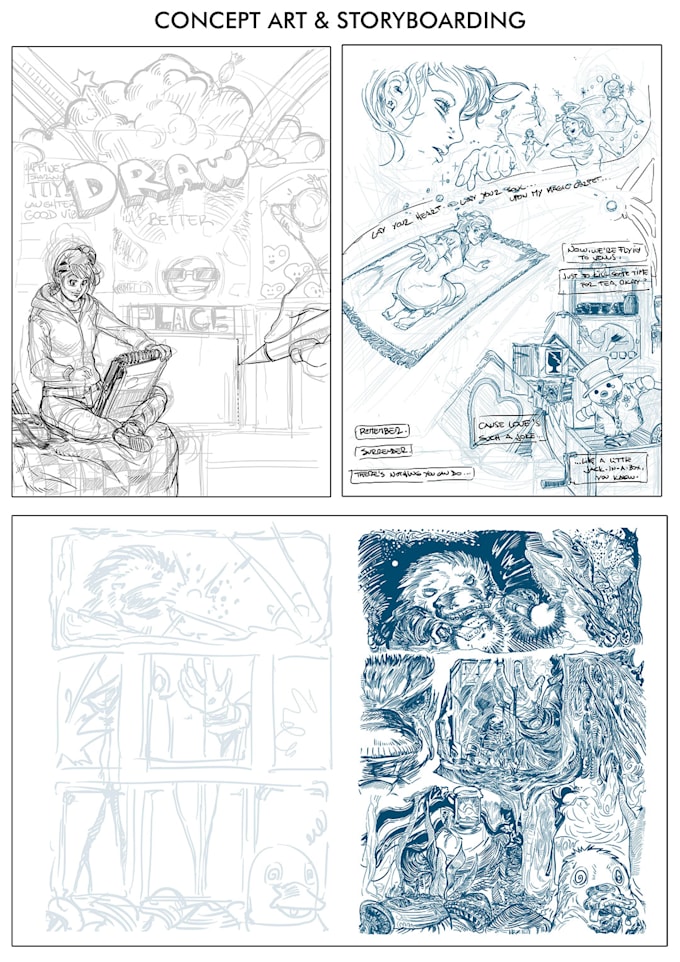 ink your comic pages in unique manga style