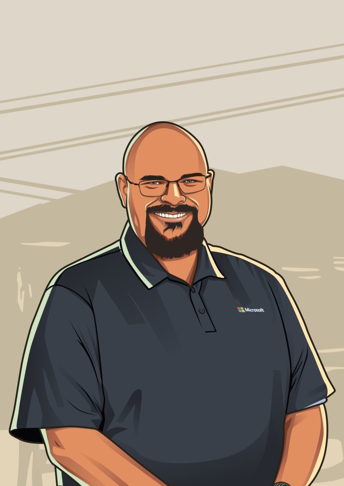 make vector portrait with gta san andreas style