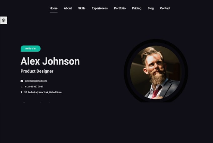 Design portfolio website with html css js by Faiza_ziani | Fiverr