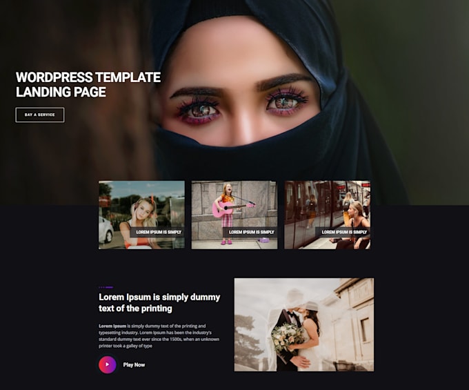convert PSD to wordpress, xd to wordpress, ui to responsive wordpress