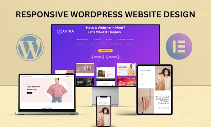 create wordpress website with elementor pro as elementor expert
