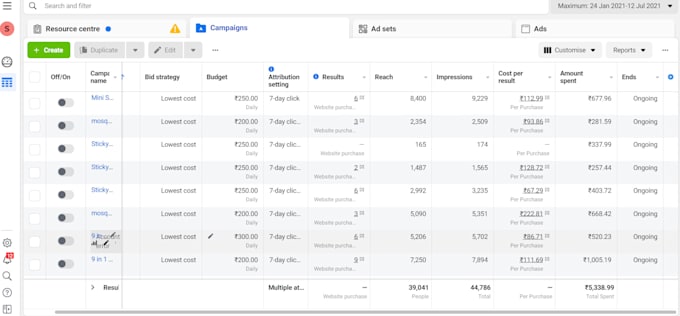 be your facebook ads manager and setup profitable ads campaign
