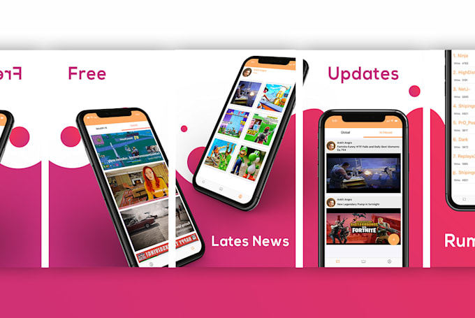design app screenshots or app store screenshots