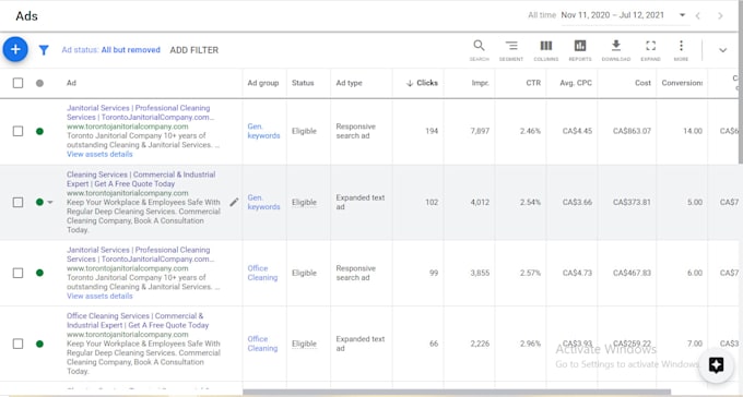 setup search ad PPC campaign