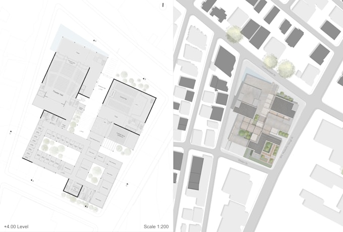draw architectural 2d floor plans, sections, and elevations