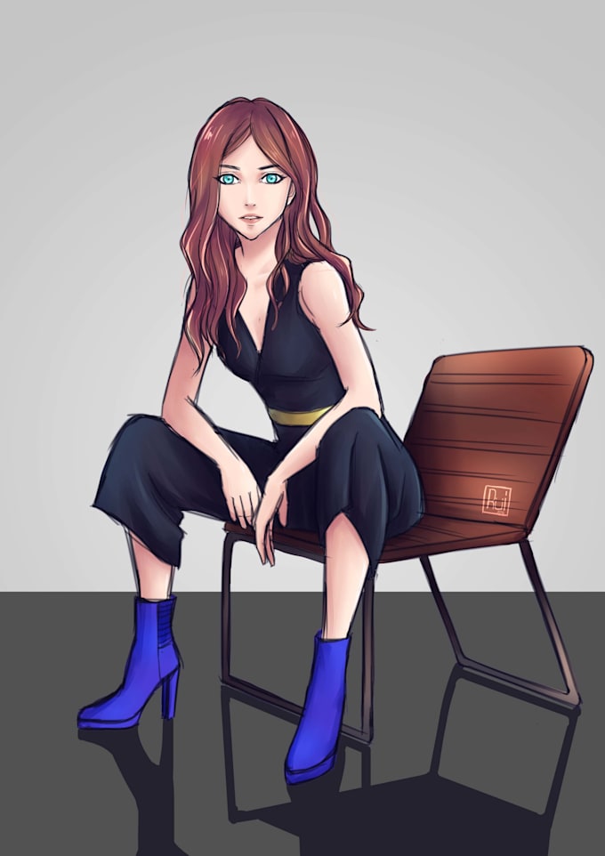draw oc or fanart in manga or anime style