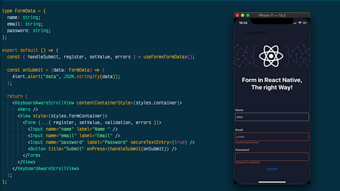 develop a cross platform app using react native