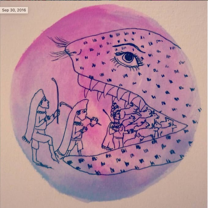 illustrate anything in pen