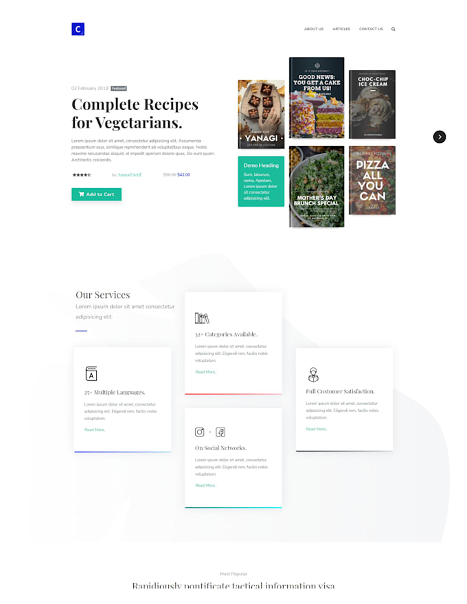 make attractive  and responsive wordpress website