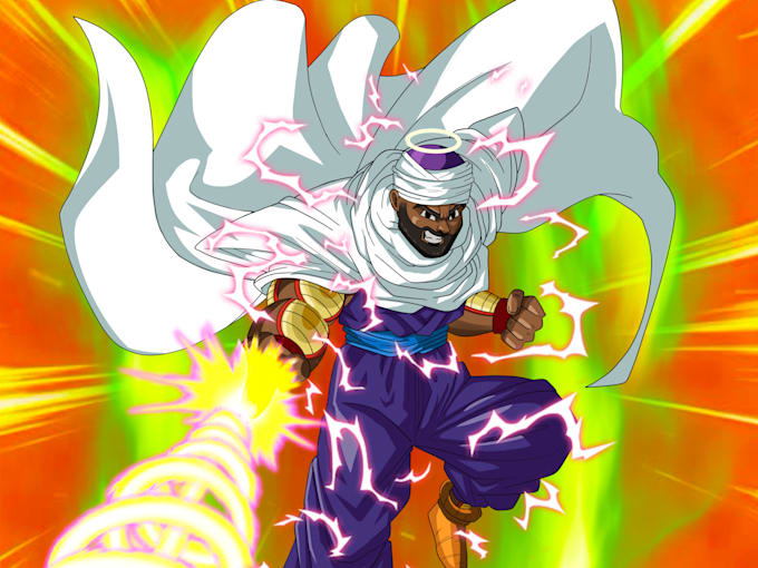 draw you in dragon ball z portrait style