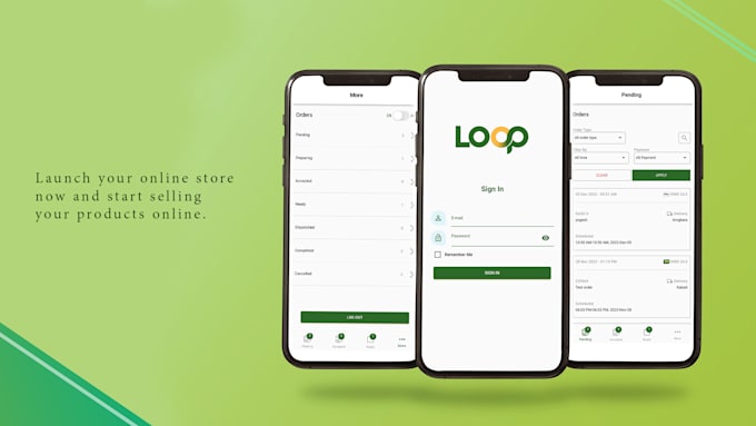 develop flutter mobile app with android and IOS