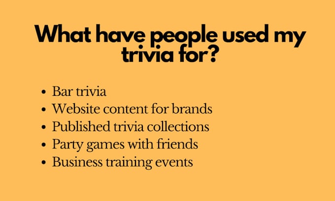 write you a smart custom quiz or trivia game