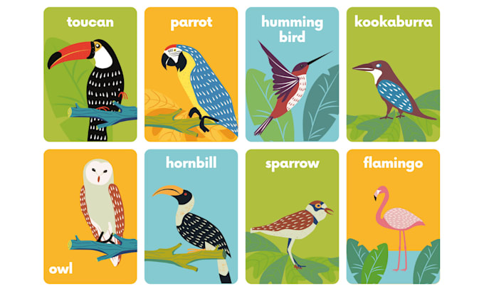 design any type of flashcards
