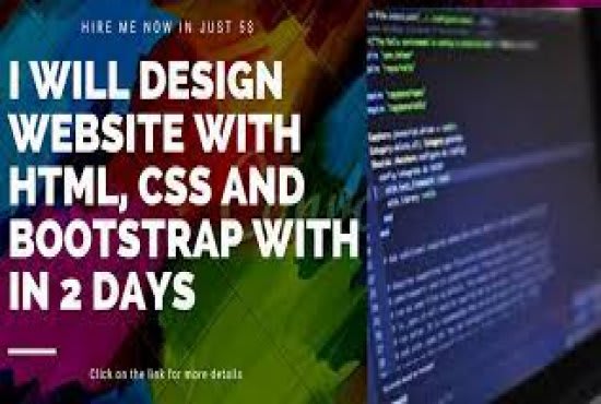 create responsive websites using HTML,CSS and bootstrap