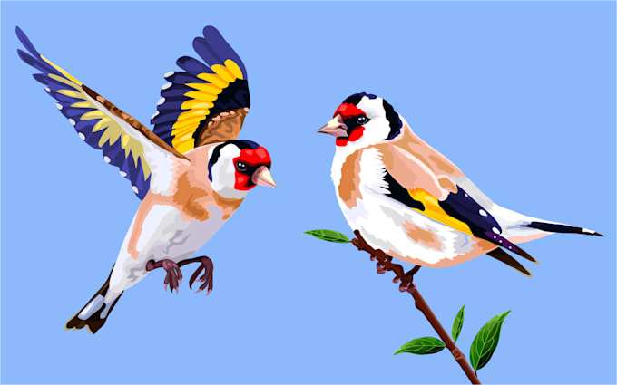 create realistic vector animal and birds