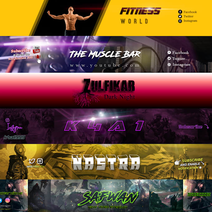 create you an outstanding yt banner