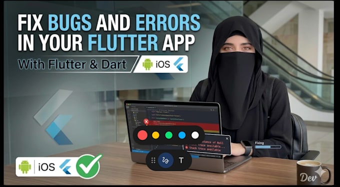 fix bugs and errors in your flutter app