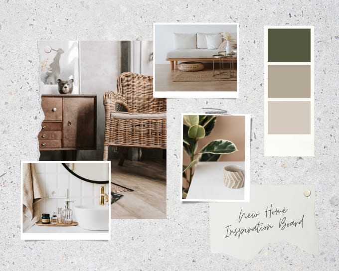 create interior design mood boards
