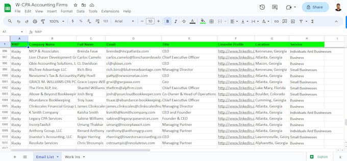do b2b linkedin lead generation, verified contact email list building