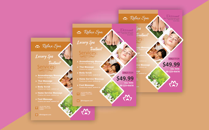 create hair extension, beauty ,salon flyer, event flyer