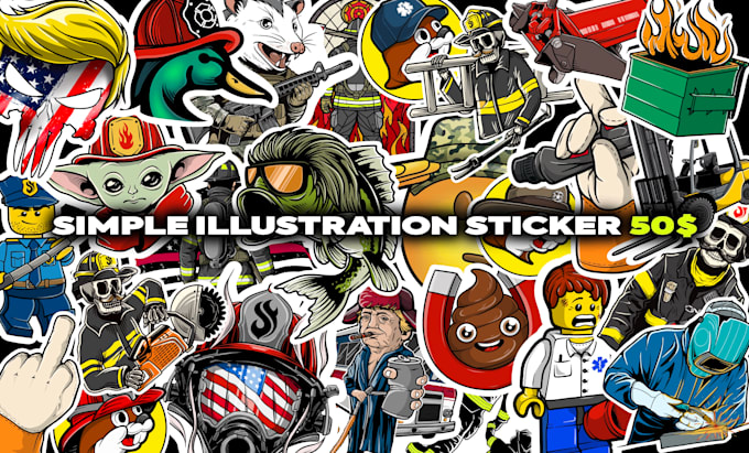 do design fun sticker for you